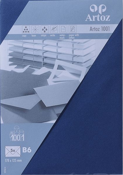ARTOZ Enveloppes 1001 B6 107364184 100g, classic blue 5 pcs.
