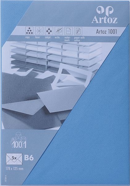 ARTOZ Enveloppes 1001 B6 107364184 100g, bleu marie 5 pcs.