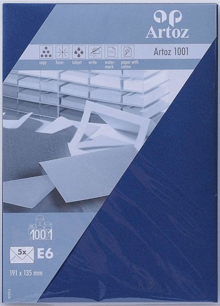 ARTOZ Enveloppes 1001 E6 107374184 100g, classic blue 5 pcs.