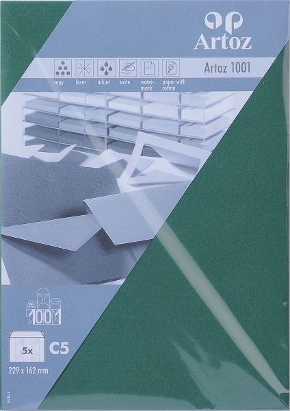 ARTOZ Enveloppes 1001 C5 107394183 100g, racing green 5 pcs.