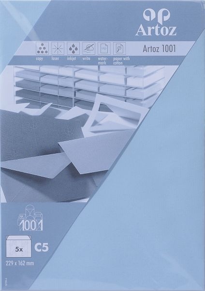 ARTOZ Enveloppes 1001 C5 107394184 100g, bleu pastel 5 pcs.
