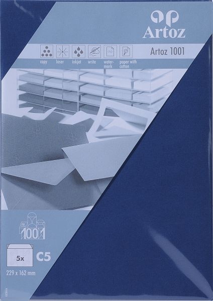 ARTOZ Enveloppes 1001 C5 107394184 100g, classic blue 5 pcs. 100g, classic blue 5 pcs.