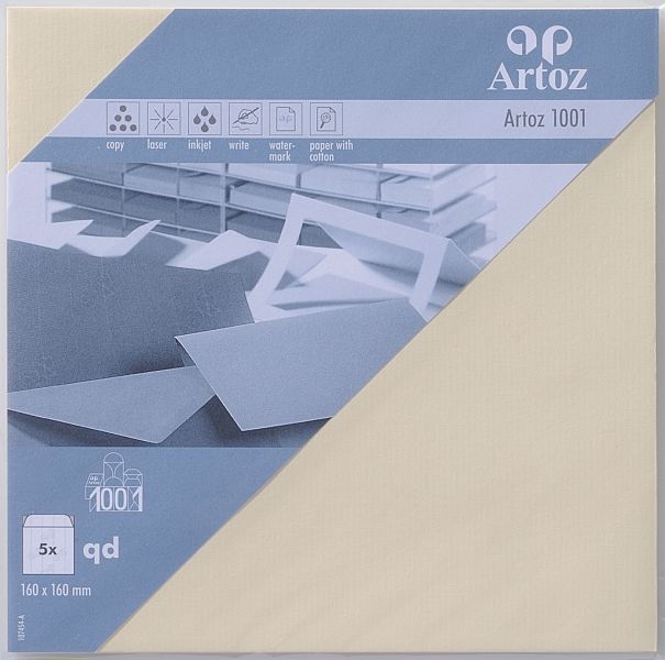 ARTOZ Enveloppes 1001 160x160mm 107454182 100g, chamois 5 pcs.