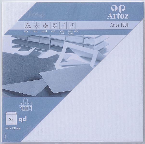 ARTOZ Enveloppes 1001 160x160mm 107454182 100g, blanc 5 pcs. 100g, blanc 5 pcs.