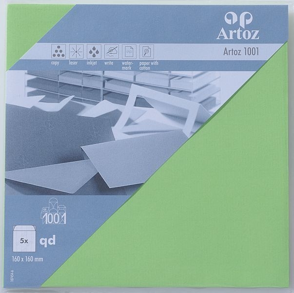 ARTOZ Enveloppes 1001 160x160mm 107454183 100g, vert bouleau 5 pcs.