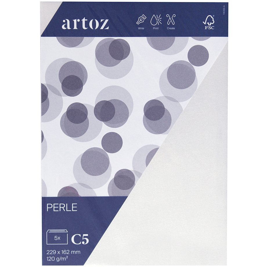 ARTOZ Couverts Perle C5 118394182 120g, weiss 5 Blatt