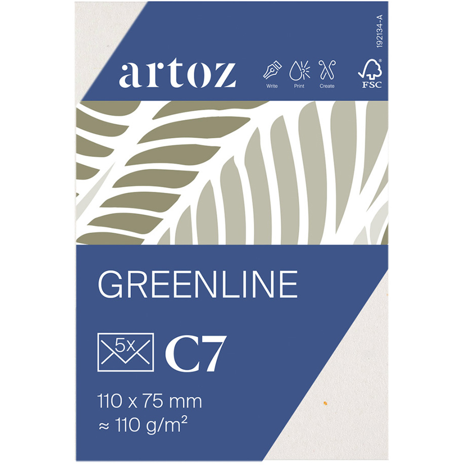 photo ARTOZ Enveloppes 1001 C7 19213418-242 118g, tortilla 5 pièces