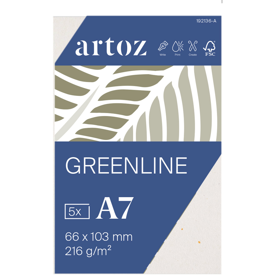 photo ARTOZ Cartes de visite 1001 A7 19213614-242 216g, tortilla 5 feuilles