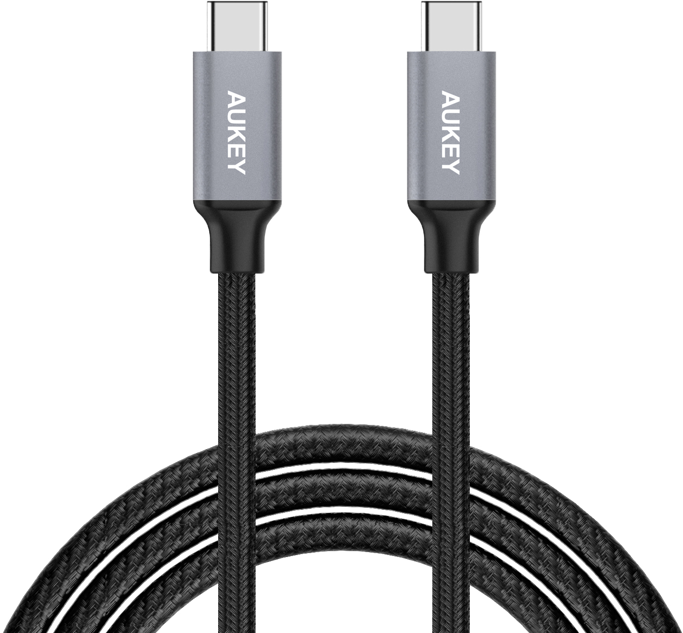 AUKEY Impulse Cable USB-C to C bl. CB-CD5 1.0m Nylon Alu
