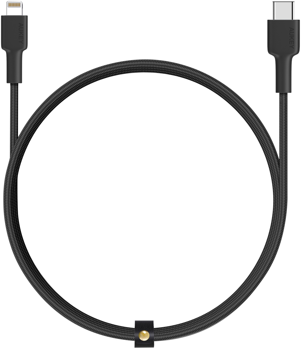 AUKEY Impulse Cable USB-C MFI bl. CB-CL1 1,2m Braided Nylon