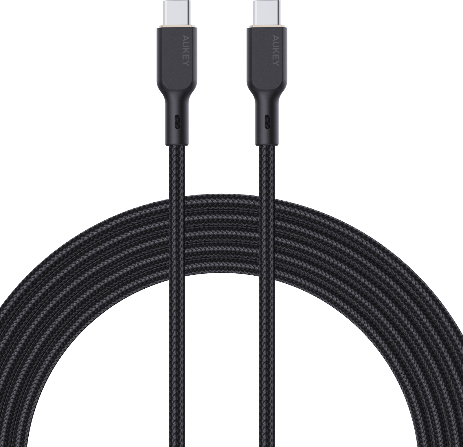 photo AUKEY Cable USB-C-to-C Kevlar Core CB-KCC101 Nylon Braided,1.0m,100W,Bl.