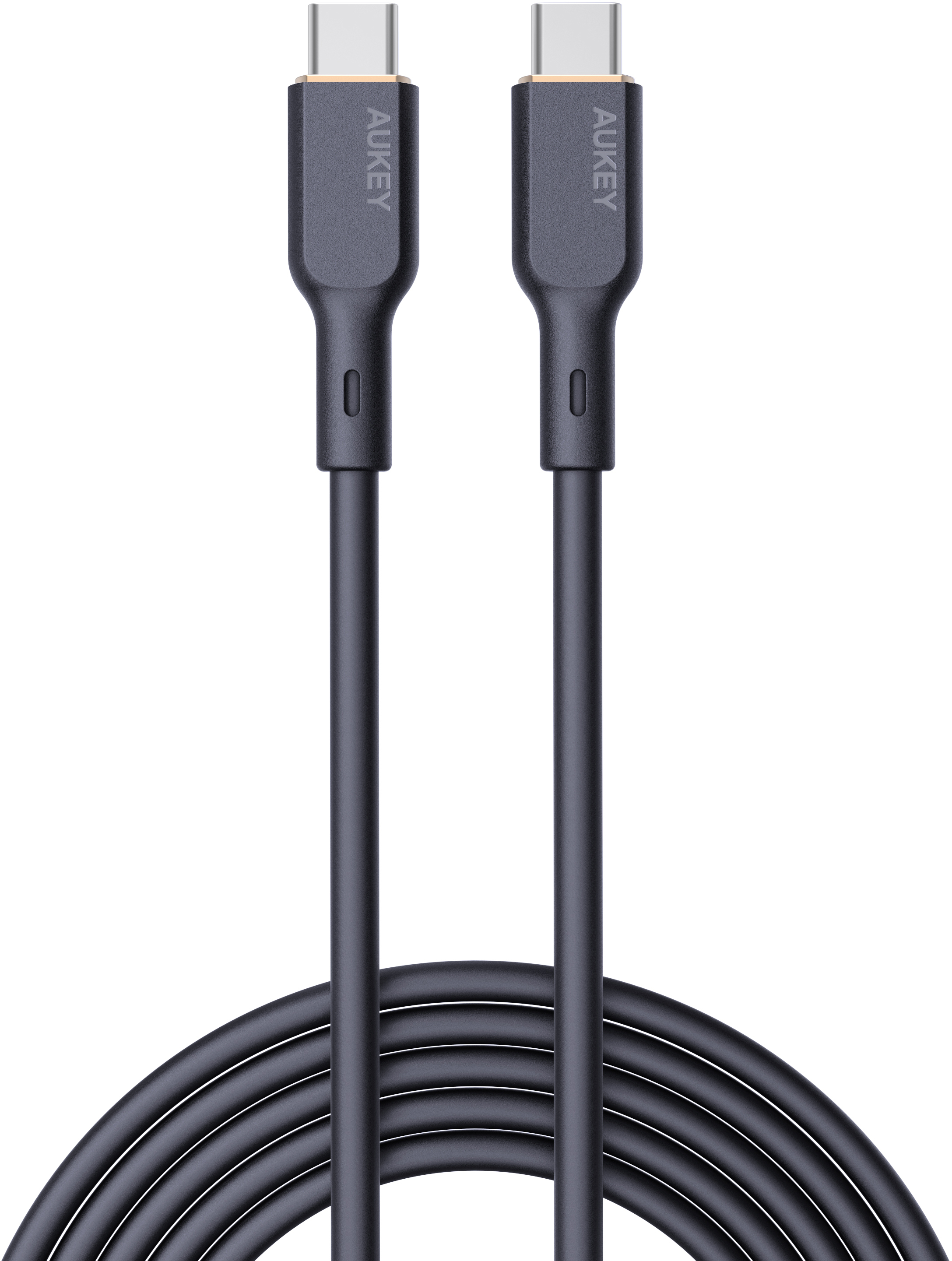 AUKEY Cable USB-C-to-C, Silicone CB-SCC102 1.8m, 100W,Black