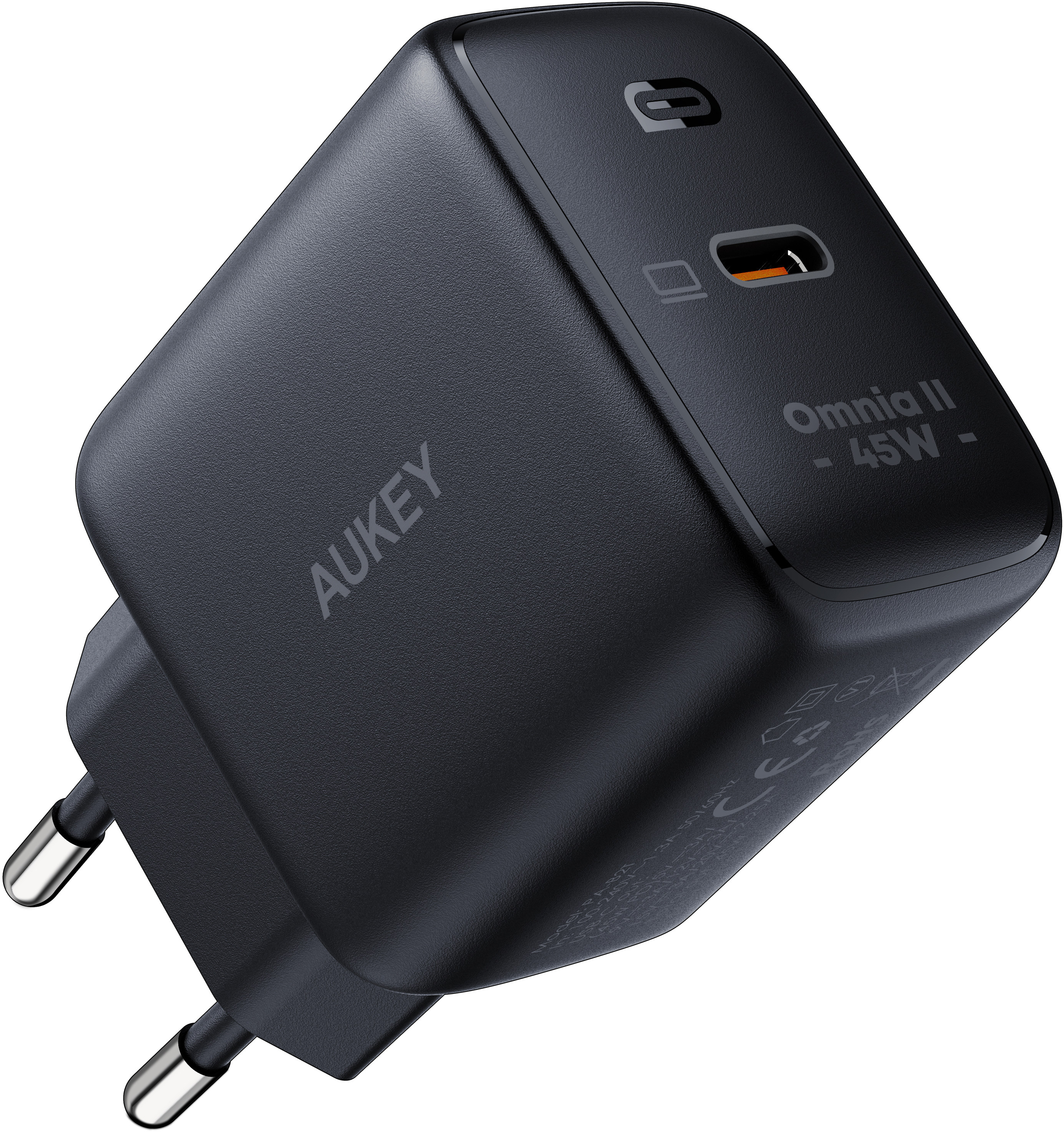 AUKEY Omnia II 45W GaN PD 1-Port PA-B2T BK USB-C Wall Charger