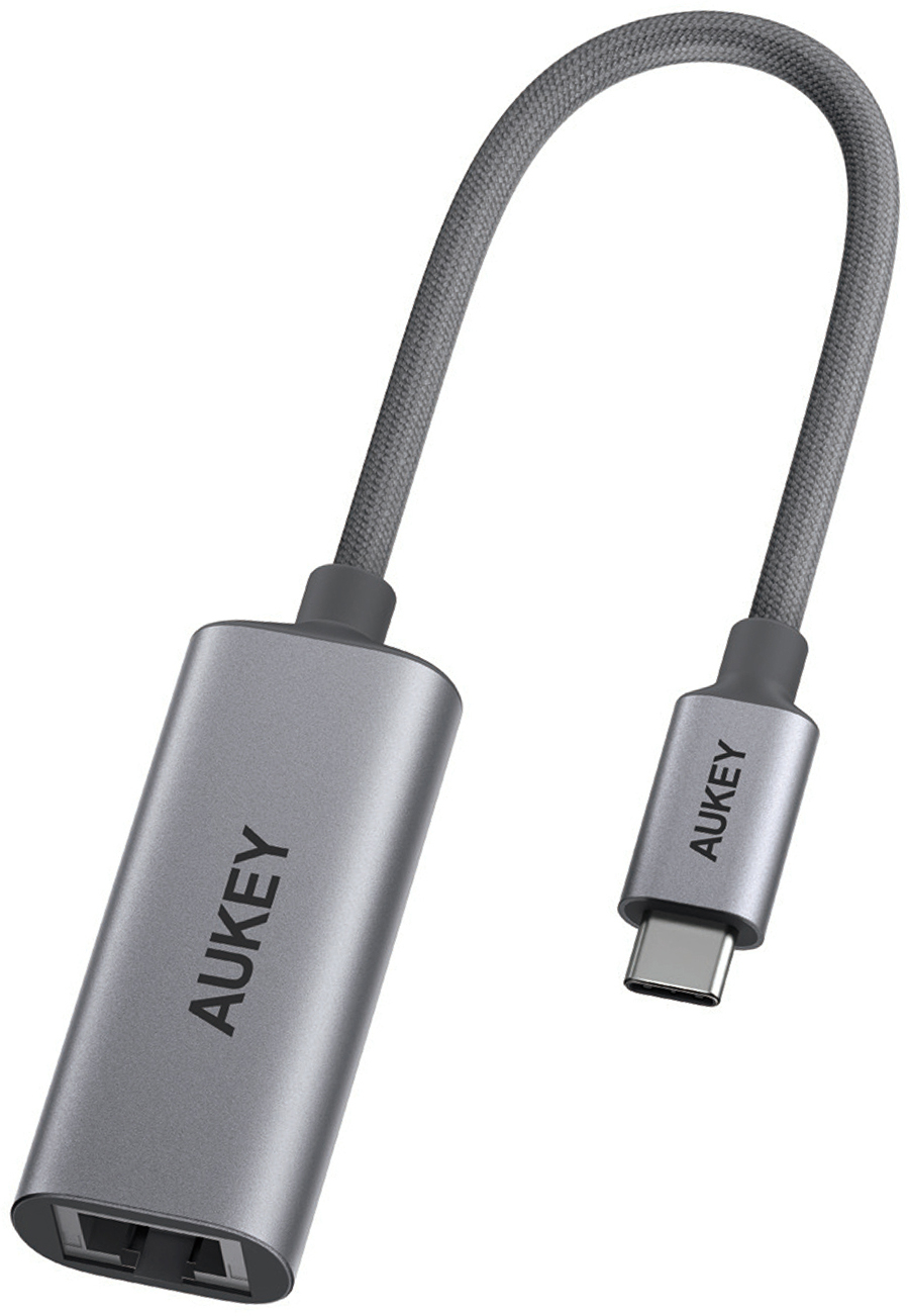 photo AUKEY USB-C to RJ45 Adapter UH-E01 TravelDok 1Gbps