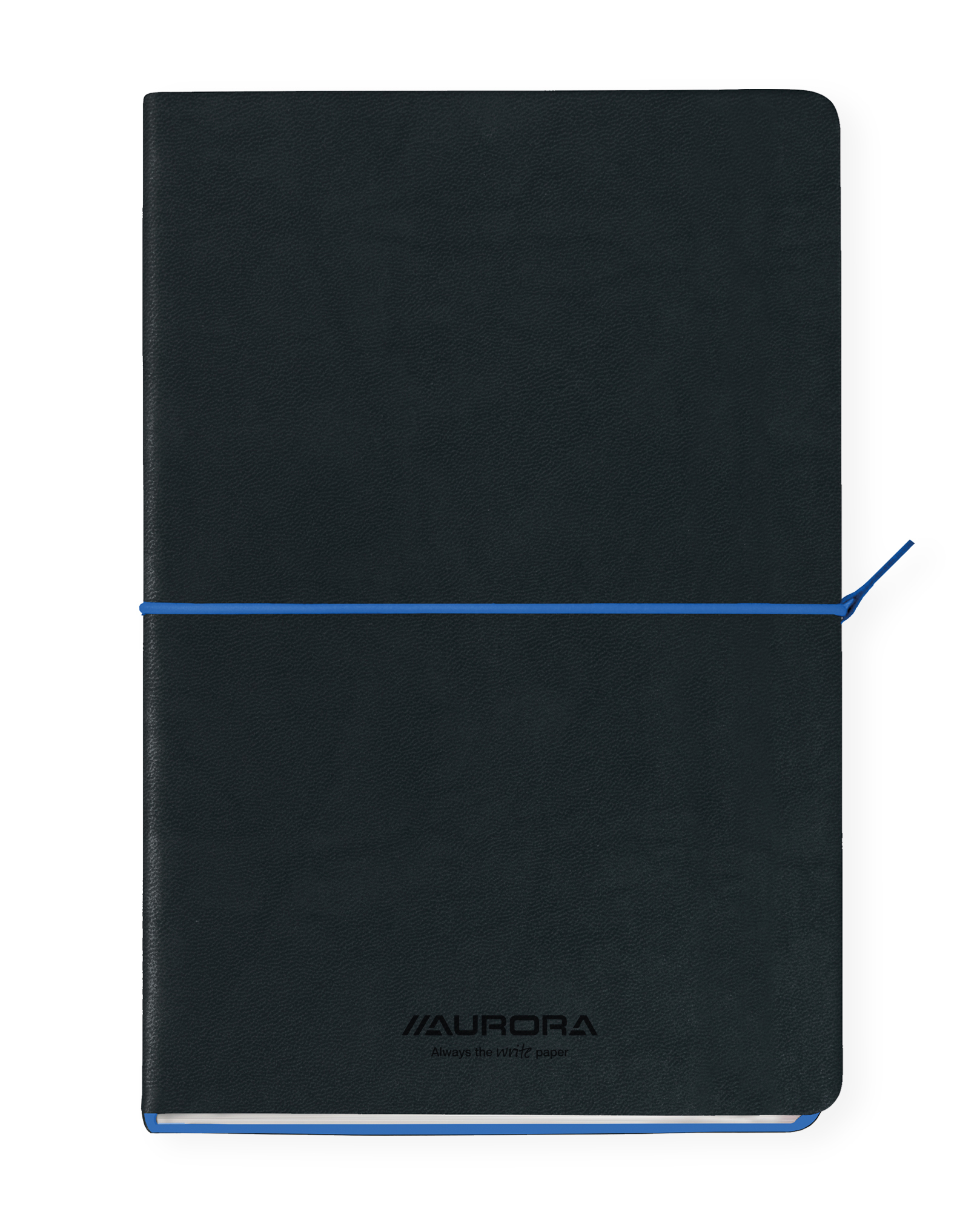 AURORA Cahier de notes softcover A5 2396TESB noir/bleu, ligné 192 pages