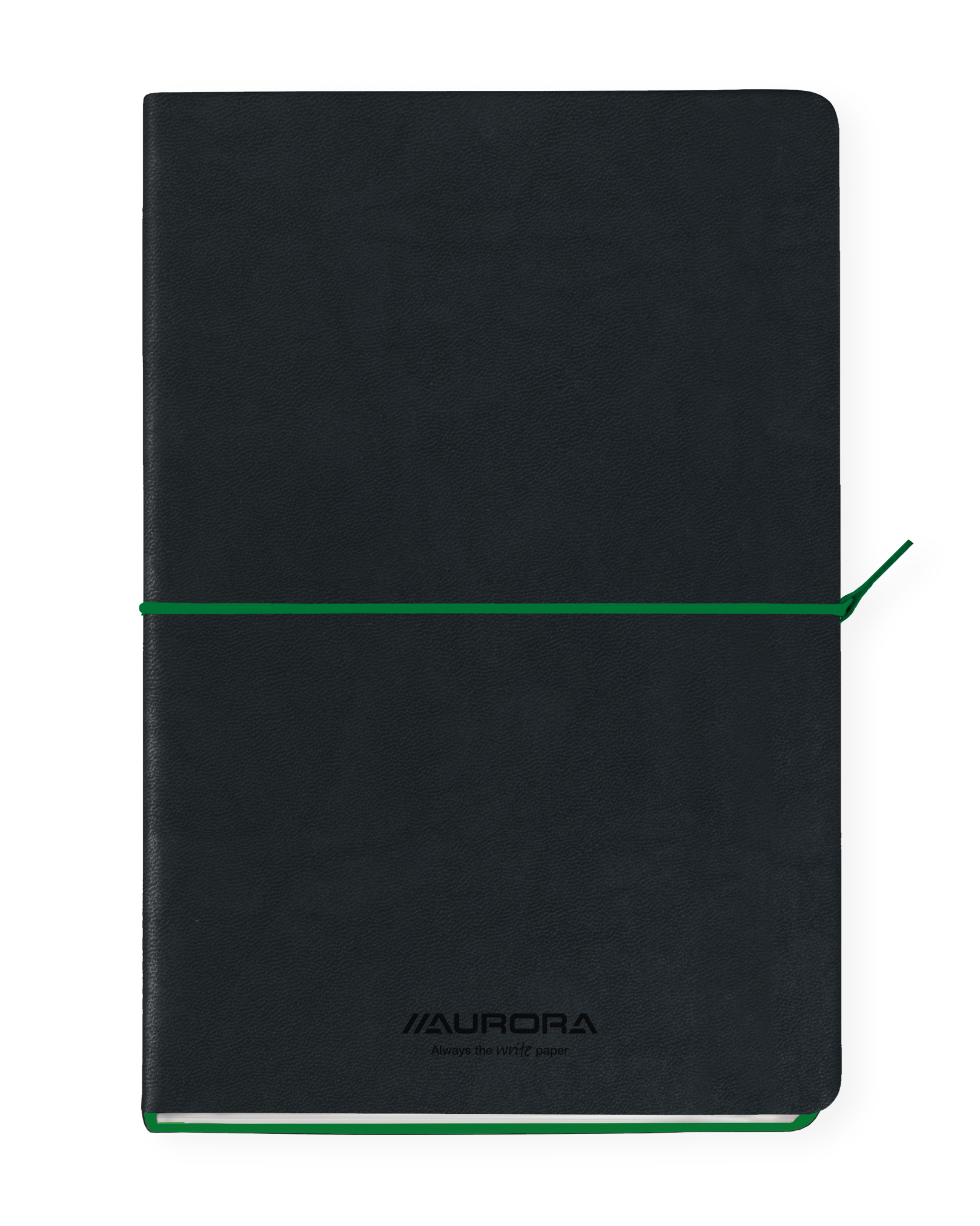 AURORA Cahier de notes softcover A5 2396TESG noir/vert, ligné 192 pages