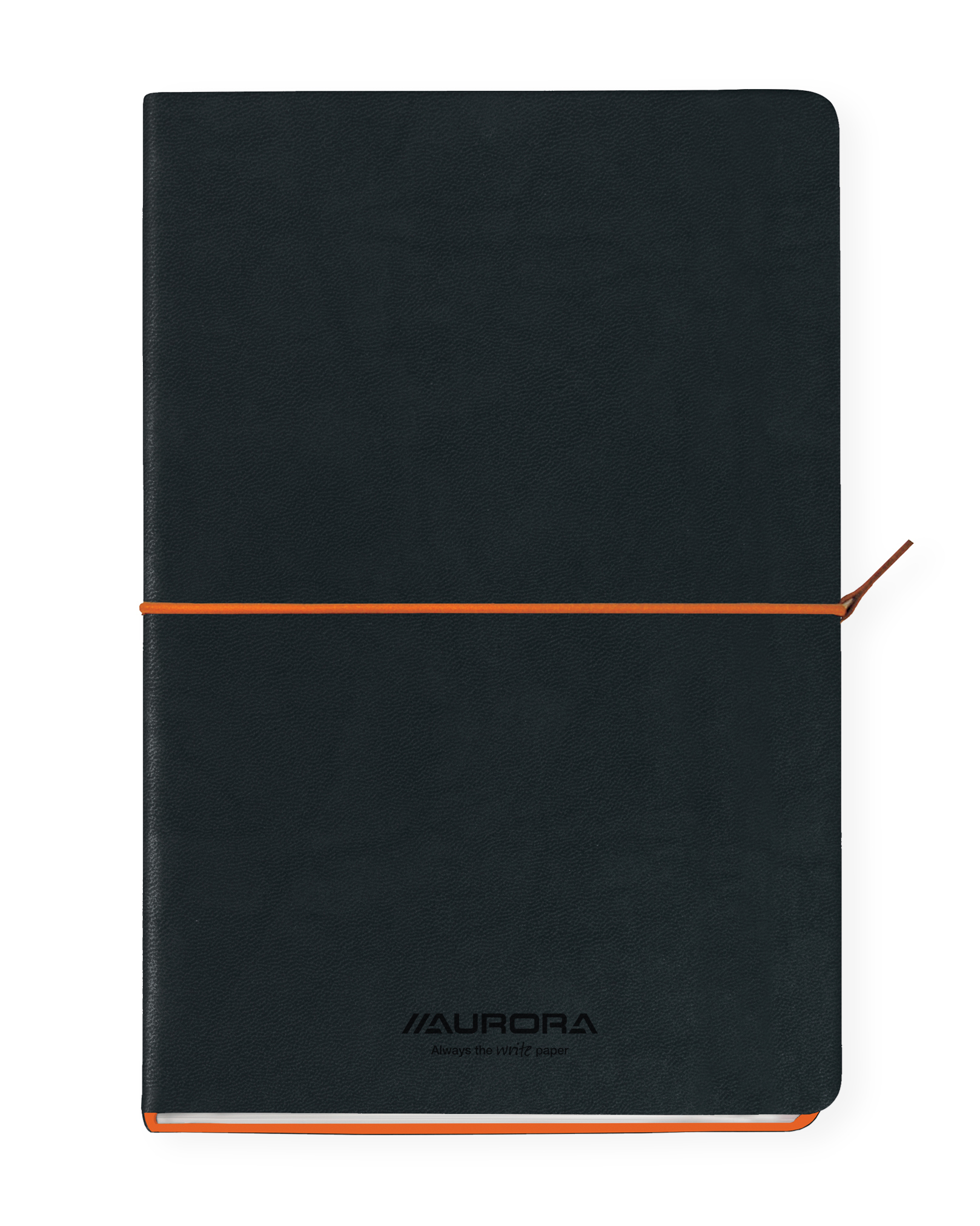 AURORA Cahier de notes softcover A5 2396TESO noir/orange, ligné 192 pages