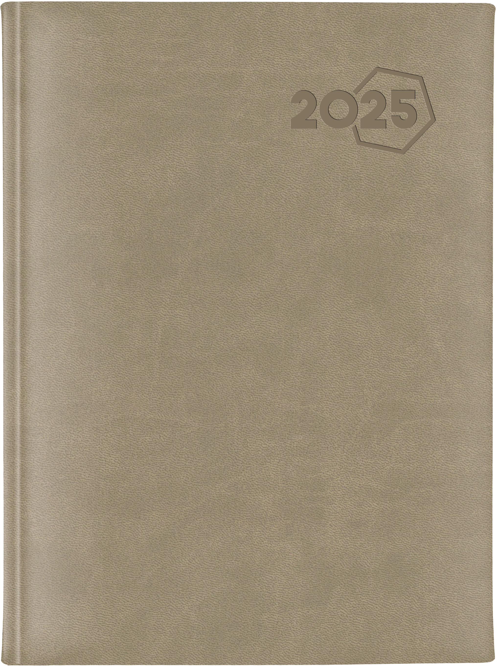 AURORA Agenda Vivella Business 2025 2916 1S/2P ass. ML 17.5x22.5cm