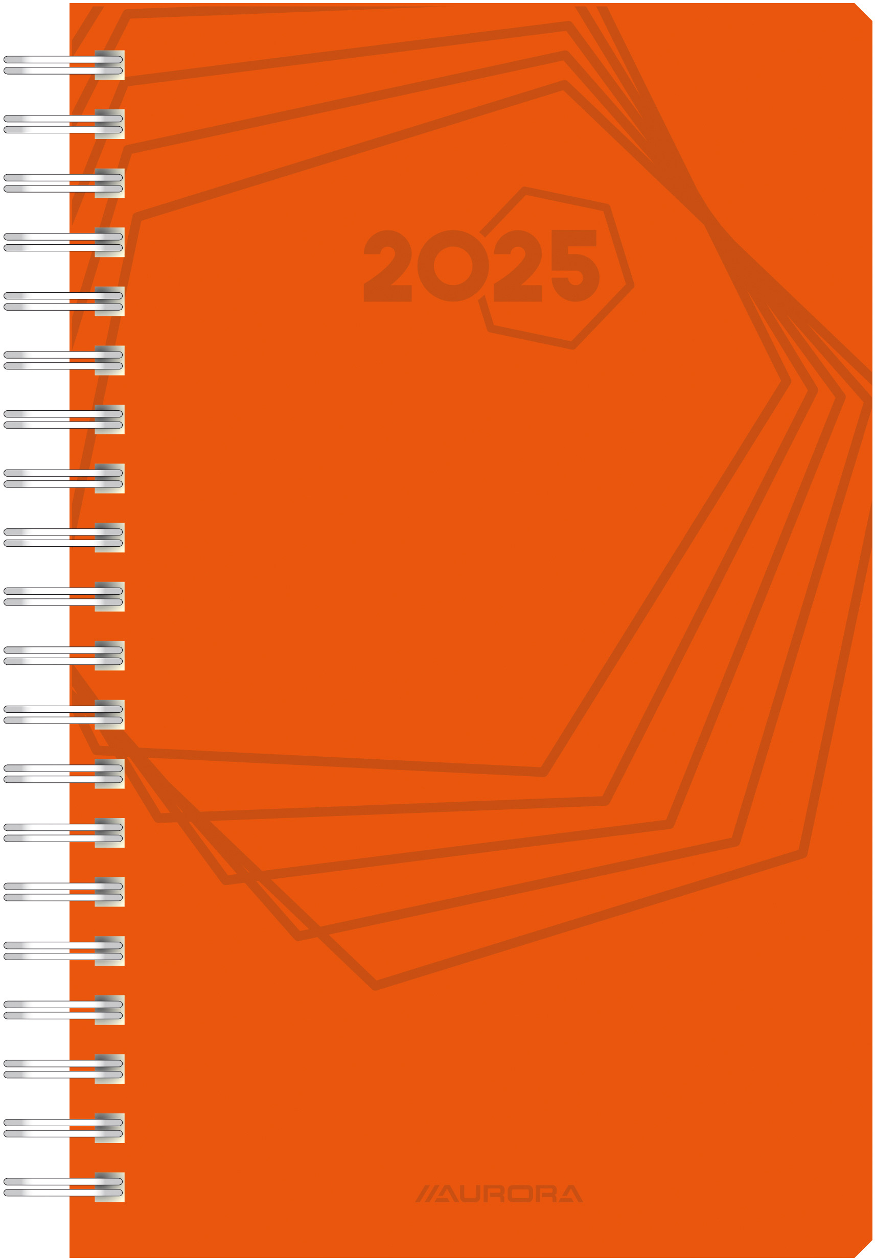 AURORA Agenda Polypro Daily 2025 3200W 1J/1P ass. ML 14x21cm