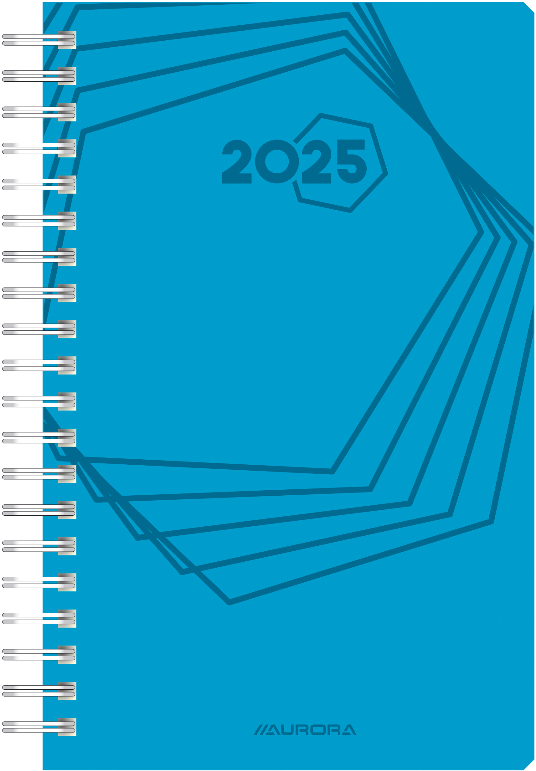 AURORA Agenda Polypro Daily 2025 3200W 1J/1P ass. ML 14x21cm