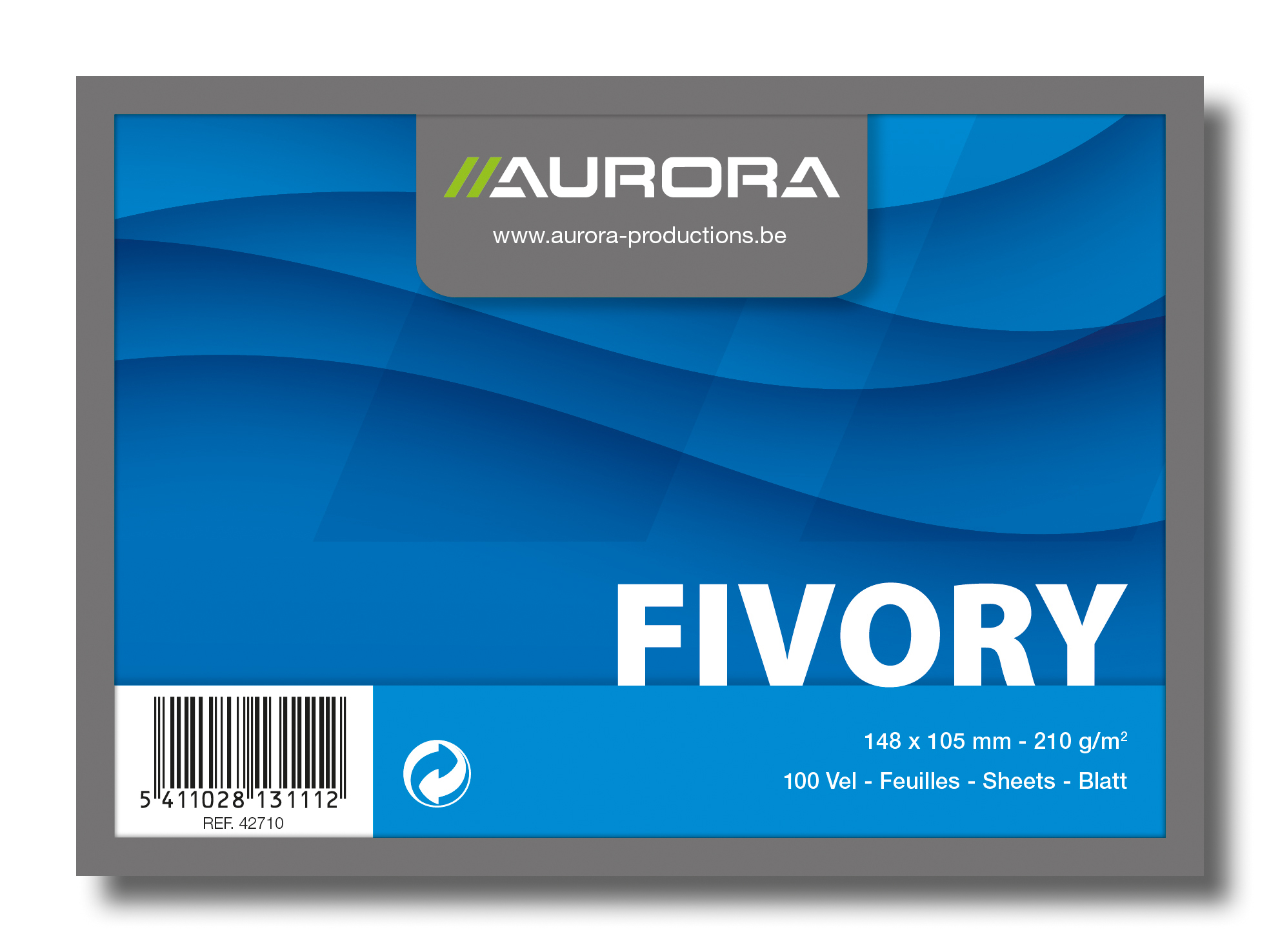 AURORA Cartes-fiches blanco A6 42710 blanc 100 pcs.