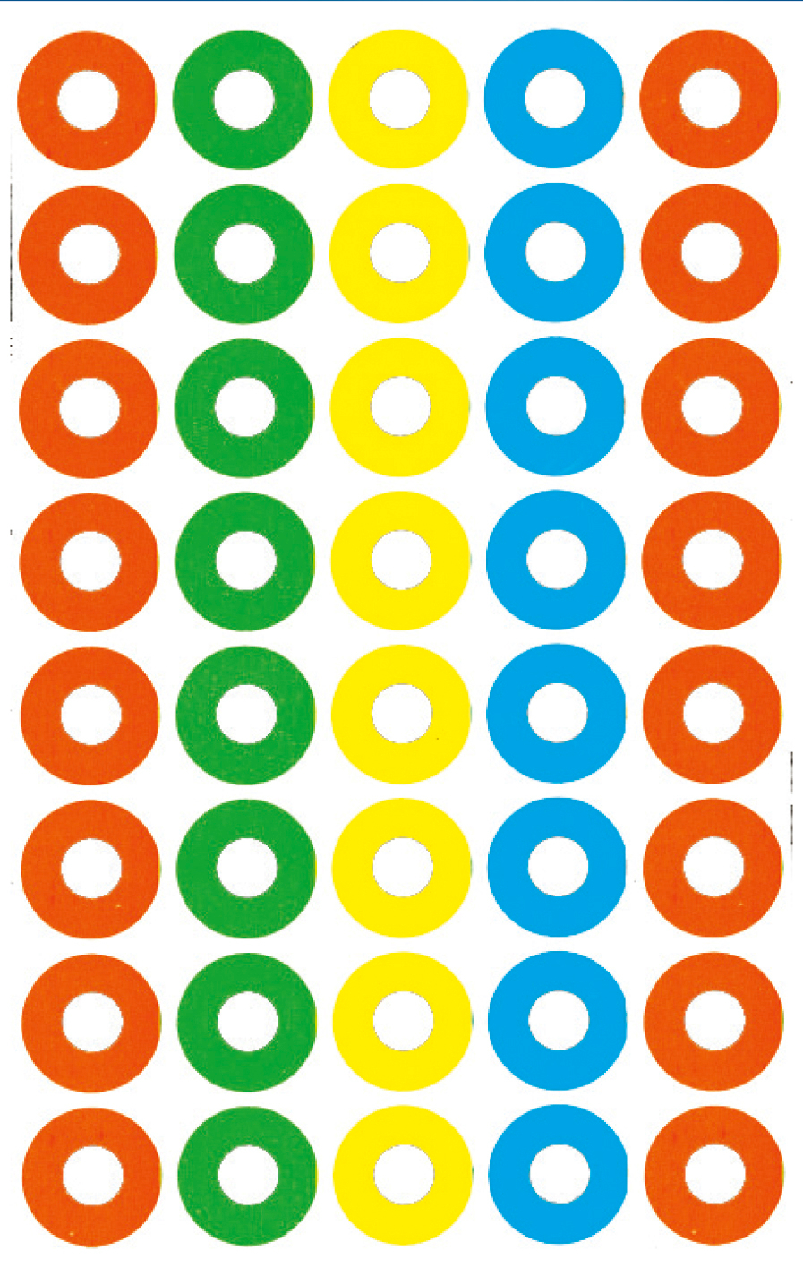 photo AVERY ZWECKFORM Sticker ongle 8.4x16cm 3055 coloré 4 flls., 160 psc.