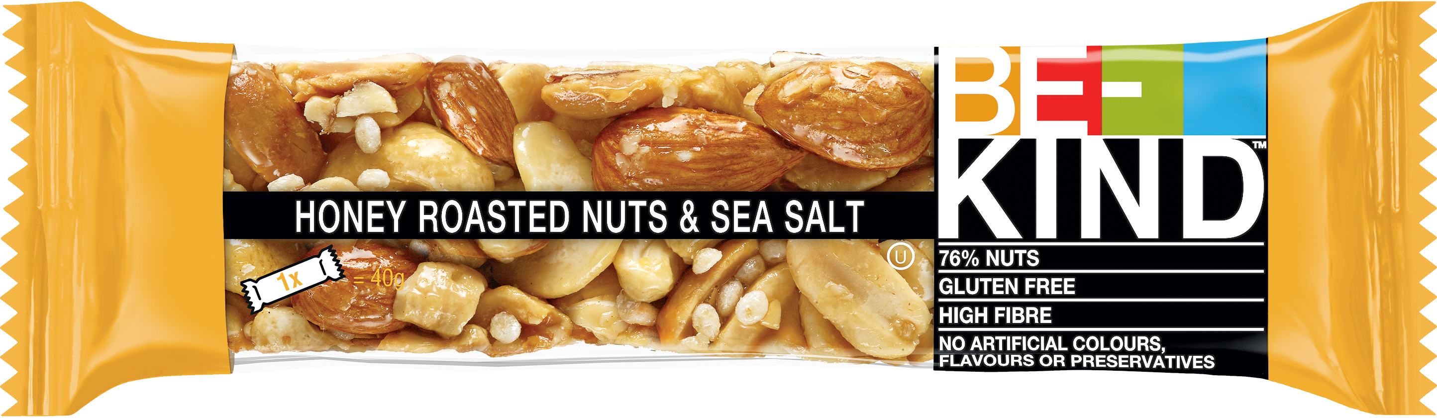 photo BE-KIND Barre aux noix 411233 HoneyRoastedNutsSeaSalt 12x40g
