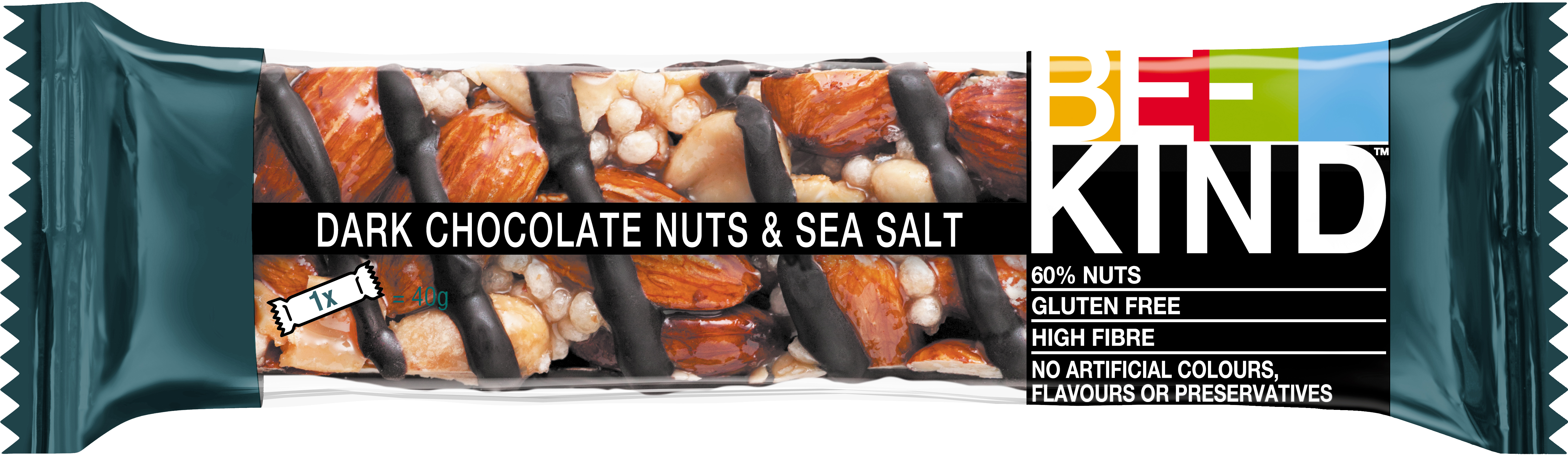 photo BE-KIND Barre aux noix 411252 Dark Choco Salt 12x40g