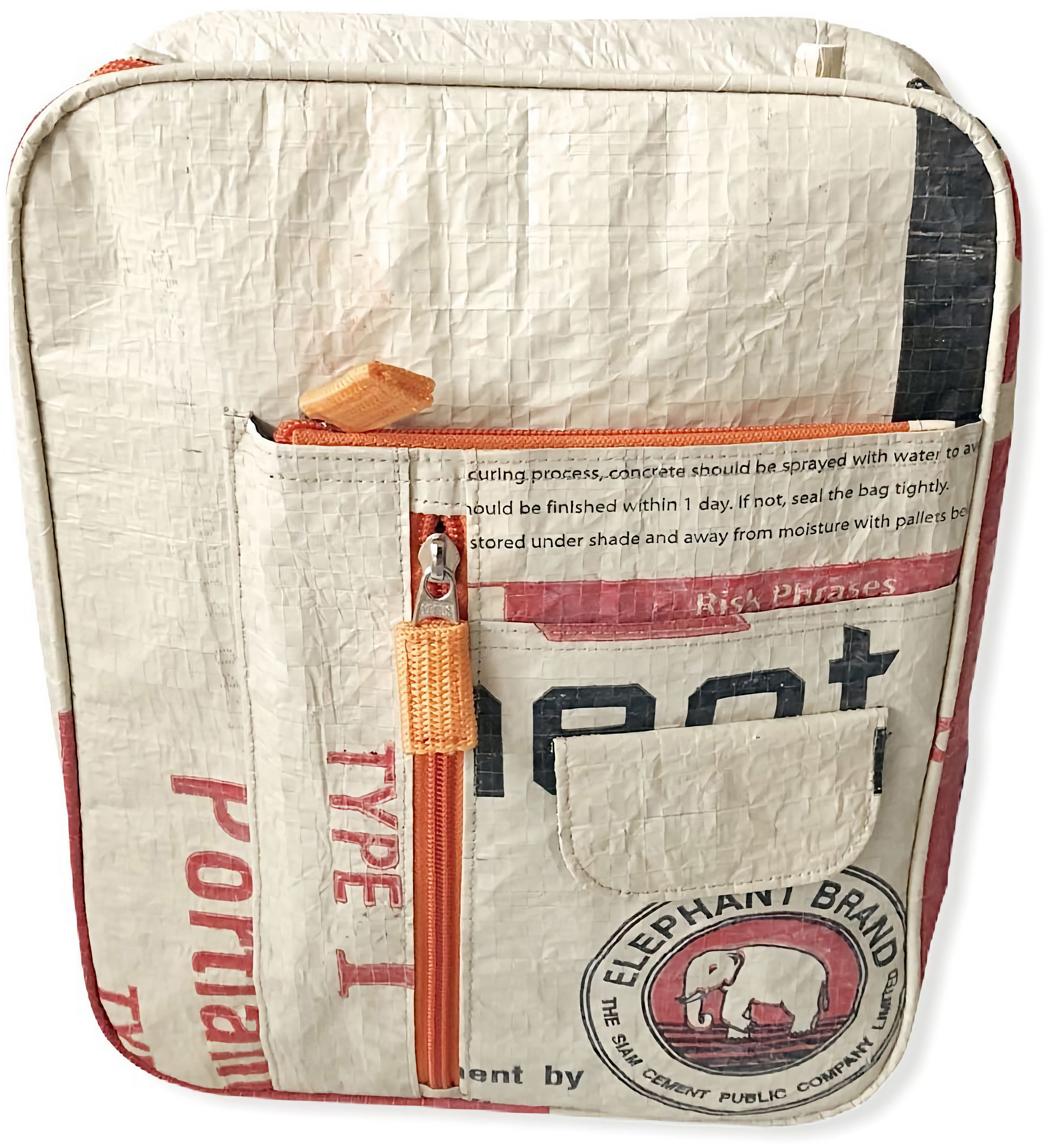 photo BEADBAGS Sac d'épaule Crispy Cement CR1.R rouge 22x8x28cm