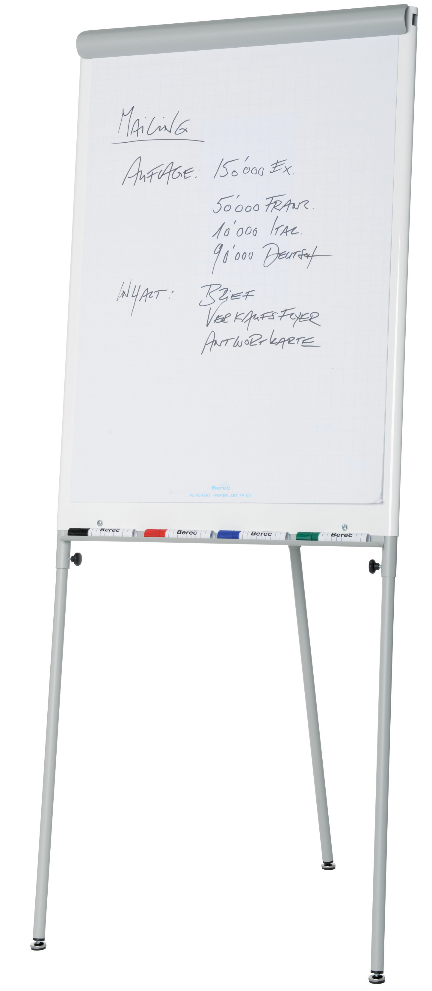 photo BEREC Flipchart TOP 434.102 gris 74x100cm