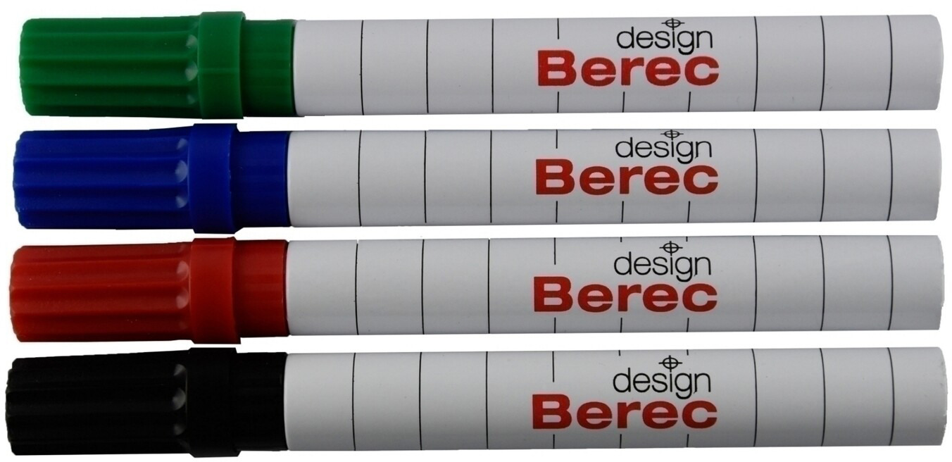 BEREC Whiteboard Marker 1-4mm 952.04.99 4er étui classique