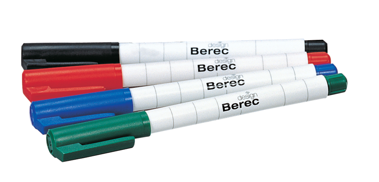 BEREC Whiteboard Marker 1mm 956.04.99 4er étui 4er étui
