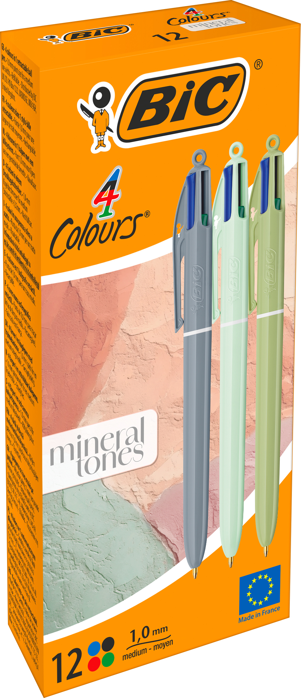 photo BIC Stylo-bille 4 Colours 0.32mm 303301 Mineral Tones, assorti