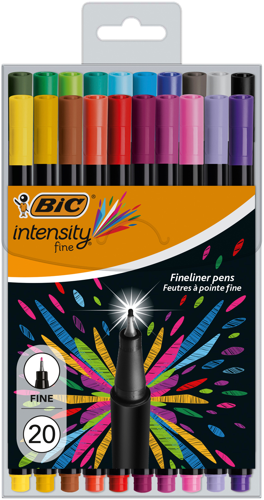 BIC Finliner Intensity F 0.32mm 953035 20 couleurs
