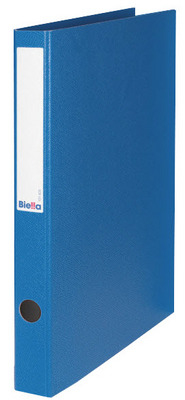 BIELLA Classeur à anneaux Viria 25mm 15140305U bleu, 2-anneaux A4