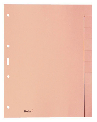 BIELLA Répert. carton brun claire A4 19641000U 10 pcs., en blanc, 4 trous 10 pcs., en blanc, 4 trous