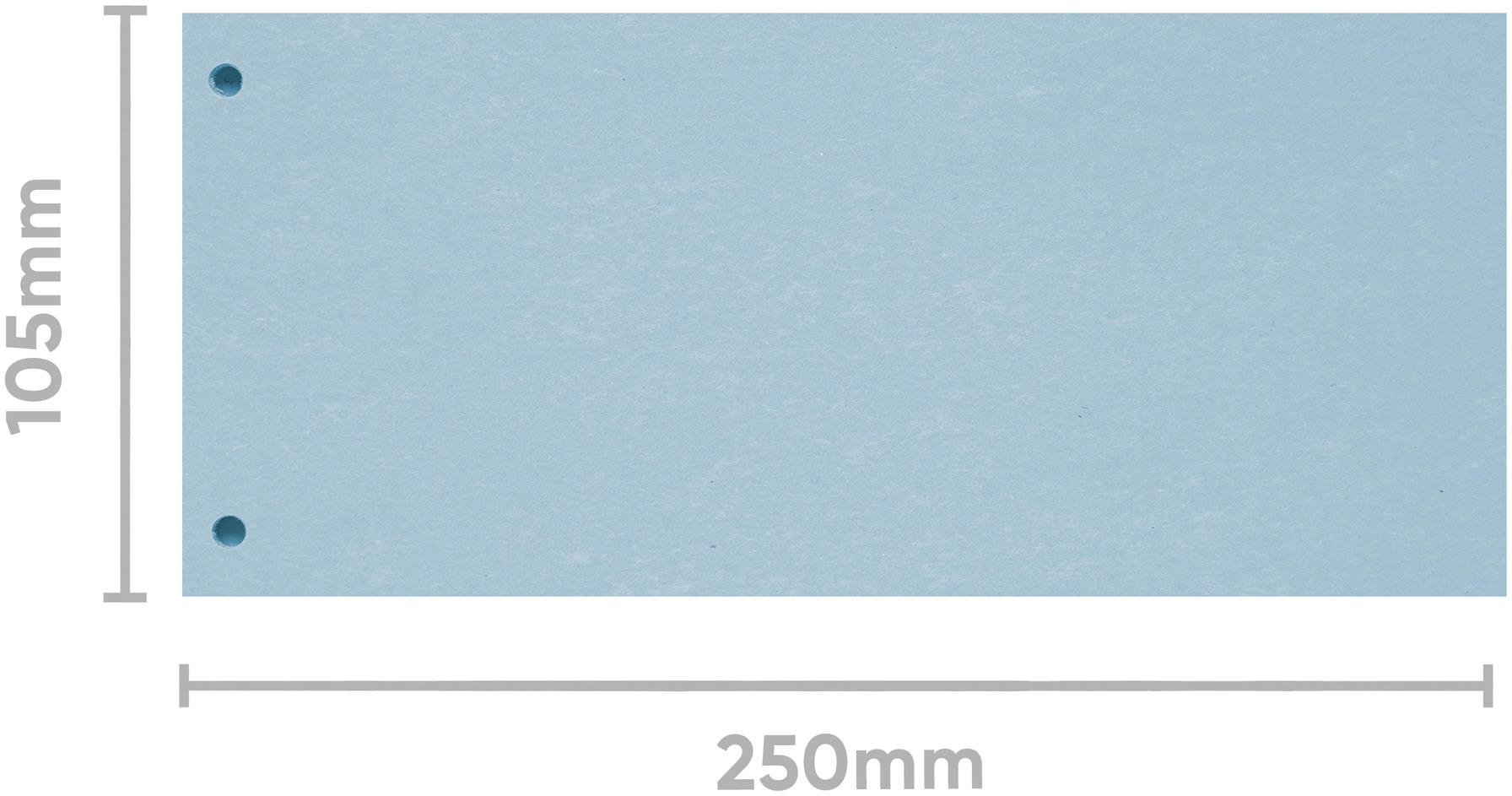 BIELLA Intercalaires carton 2 trous 19919005U bleu, 24x10.5cm 100 pcs.