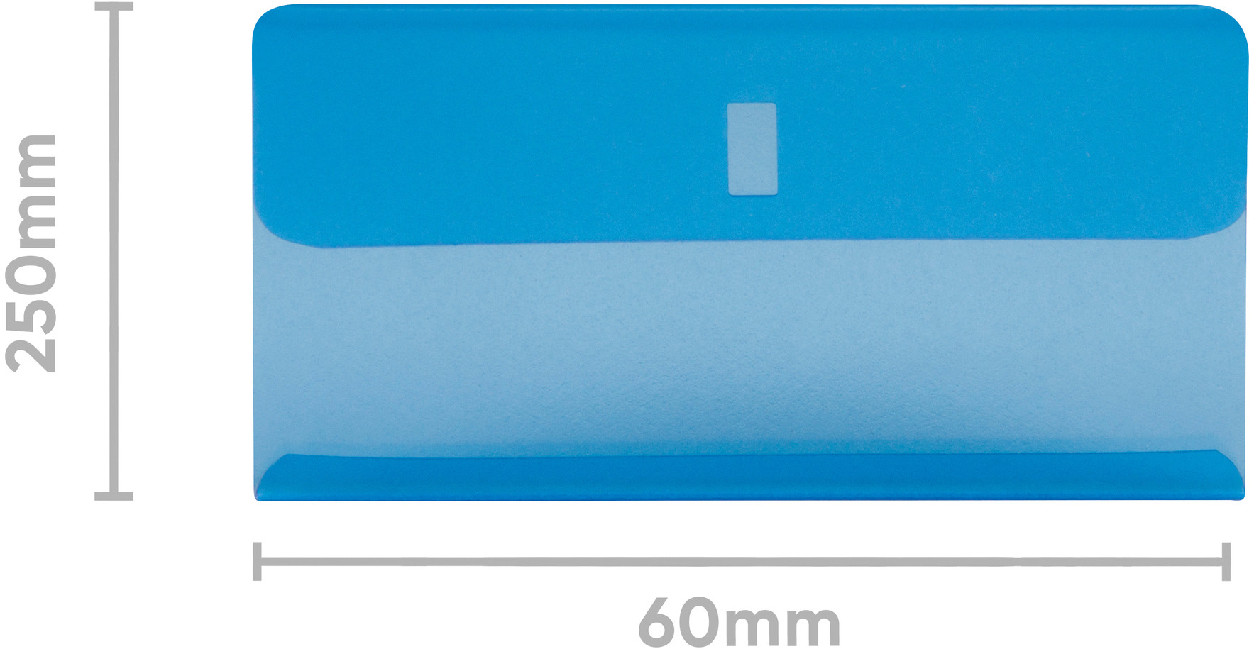 BIELLA Manchons transparent 60x30mm 27360205U bleu 25 pcs.