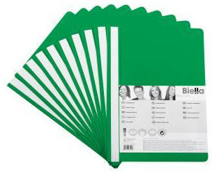 BIELLA Dossiers classeurs PP A4 41702001-06 vert 10 pièces