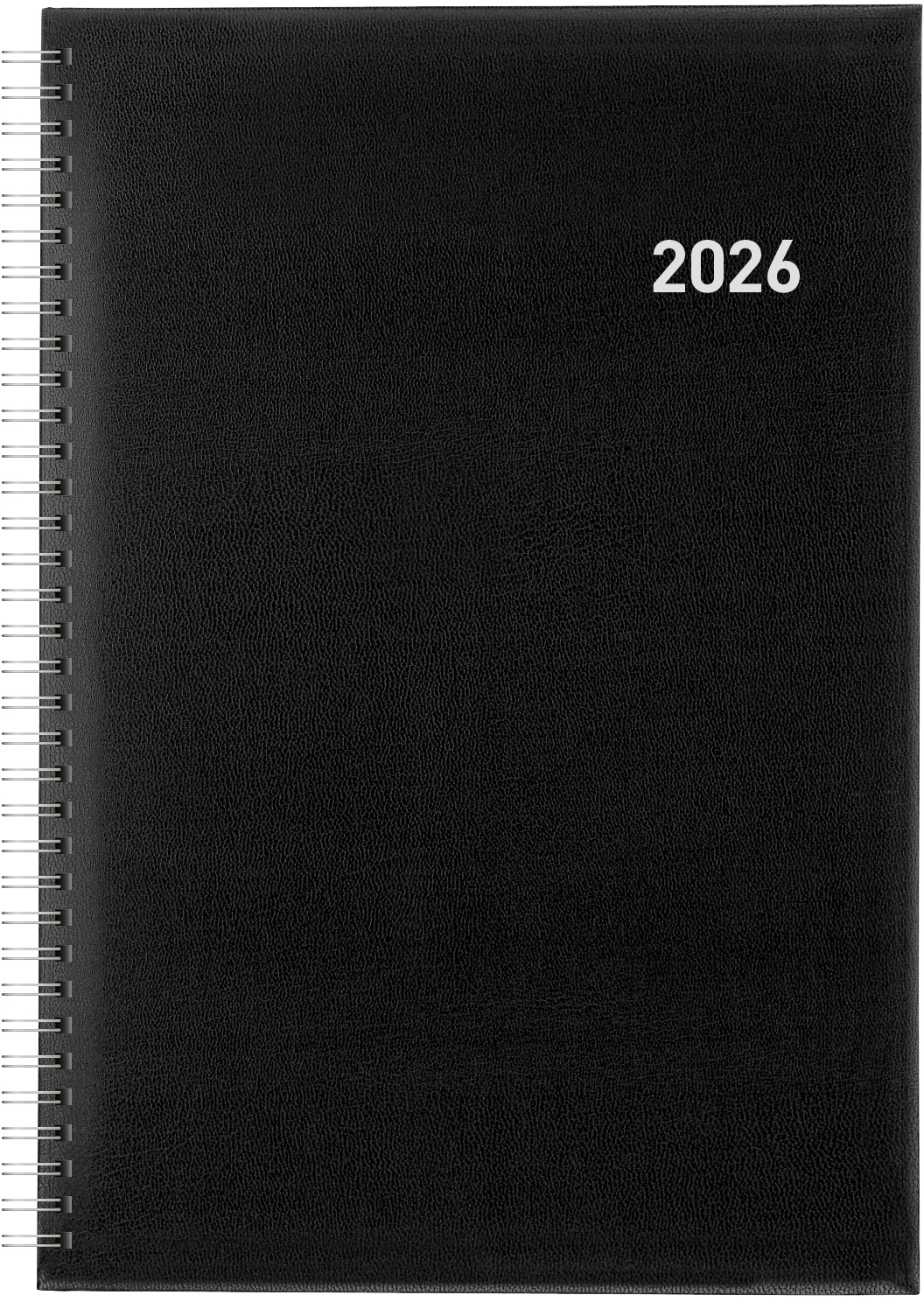 photo BIELLA Agenda Quarta Wire-O 2026 803417020026U 1S/2P noir ML 21x29.7cm