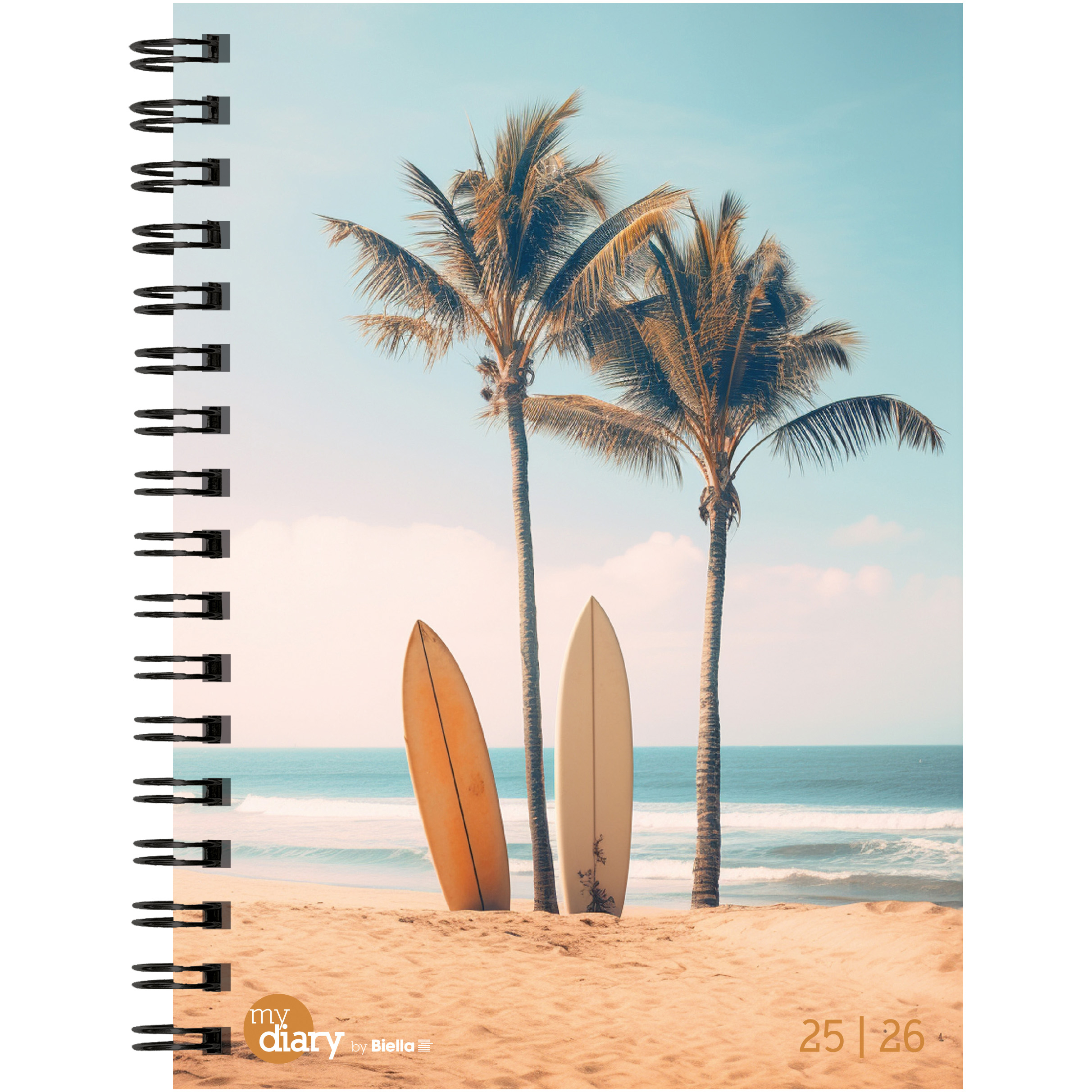 photo BIELLA Agenda scolaire Beach 25/26 806537840026U 1S/2P 14.5x20.5cm