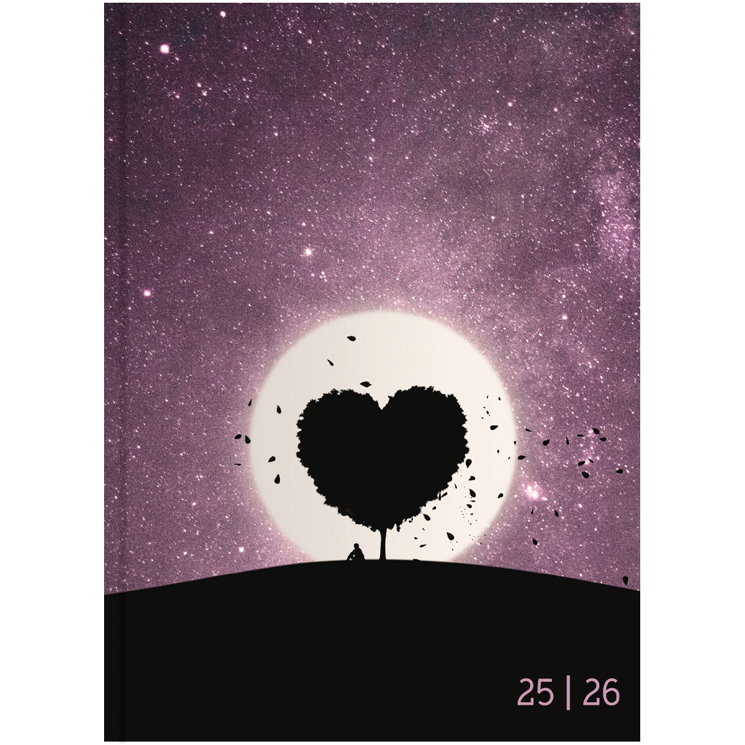 photo BIELLA Agenda scolaire Love 25/26 806544880026U 1J/1P 12x16.5cm