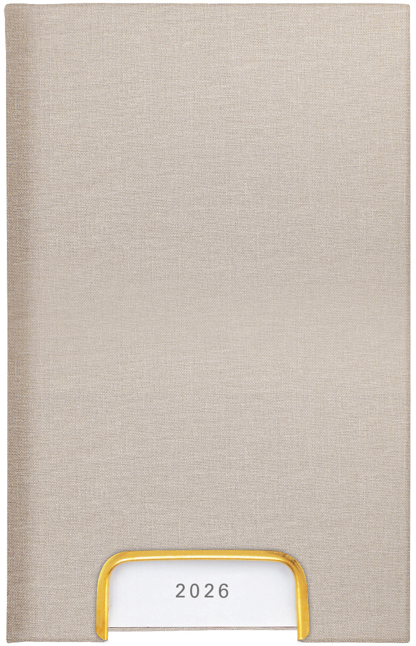 photo BIELLA Agenda Disponent 2026 807401100026U 1J/1P beige ML 10.1x16cm