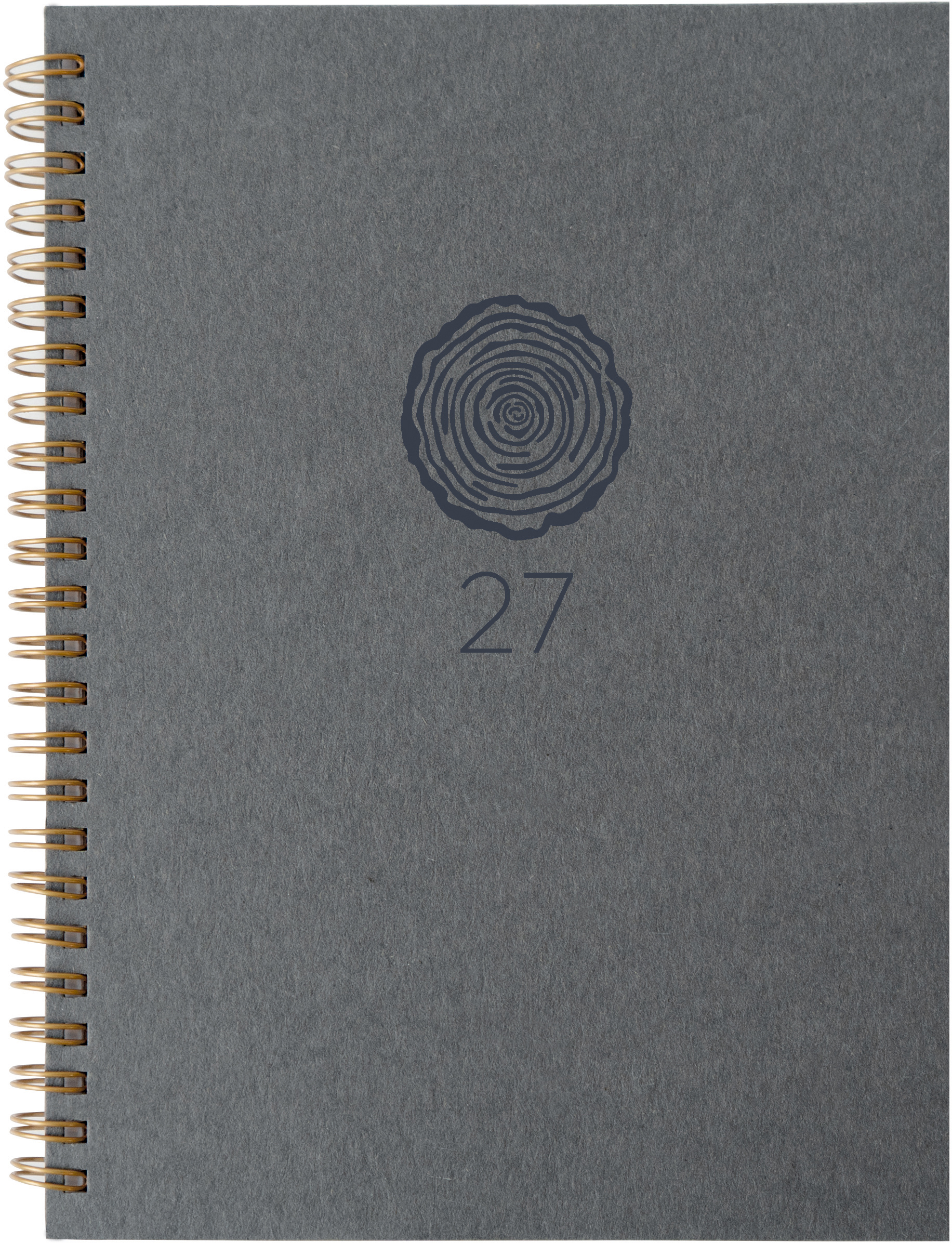 photo BIELLA Agenda Dispo Term 2027 808592270027U 1S/2P gris foncé 14.5x20.5cm