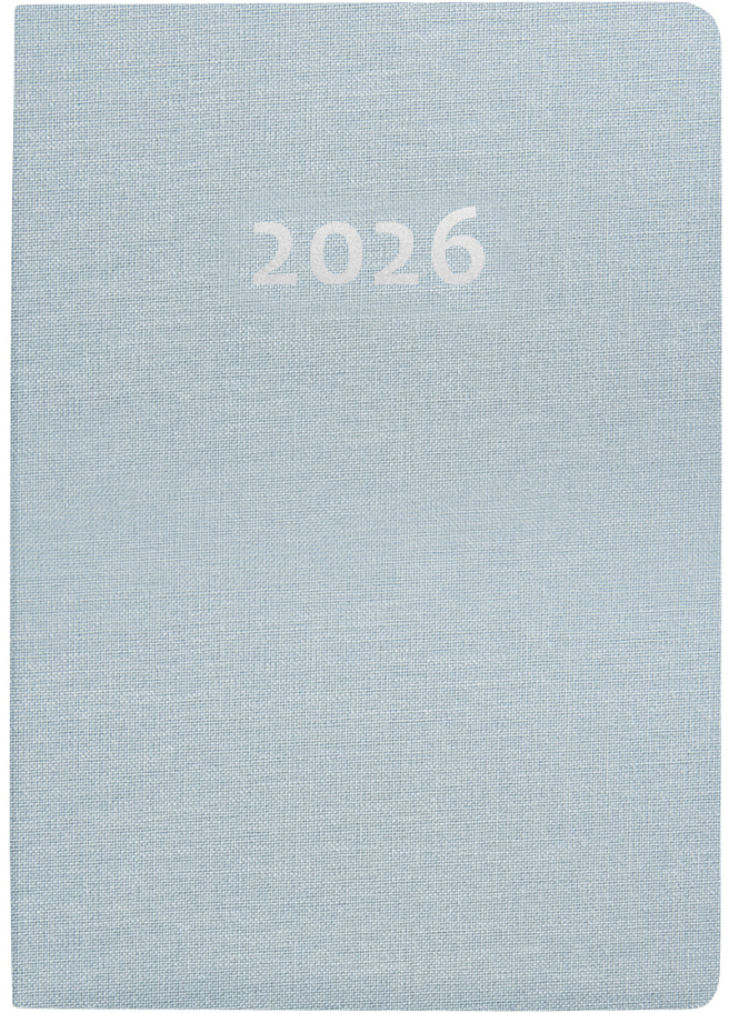photo BIELLA Agenda Mittelformat 2026 822301060026U 1S/2P bleu cl. ML 7.6x11cm