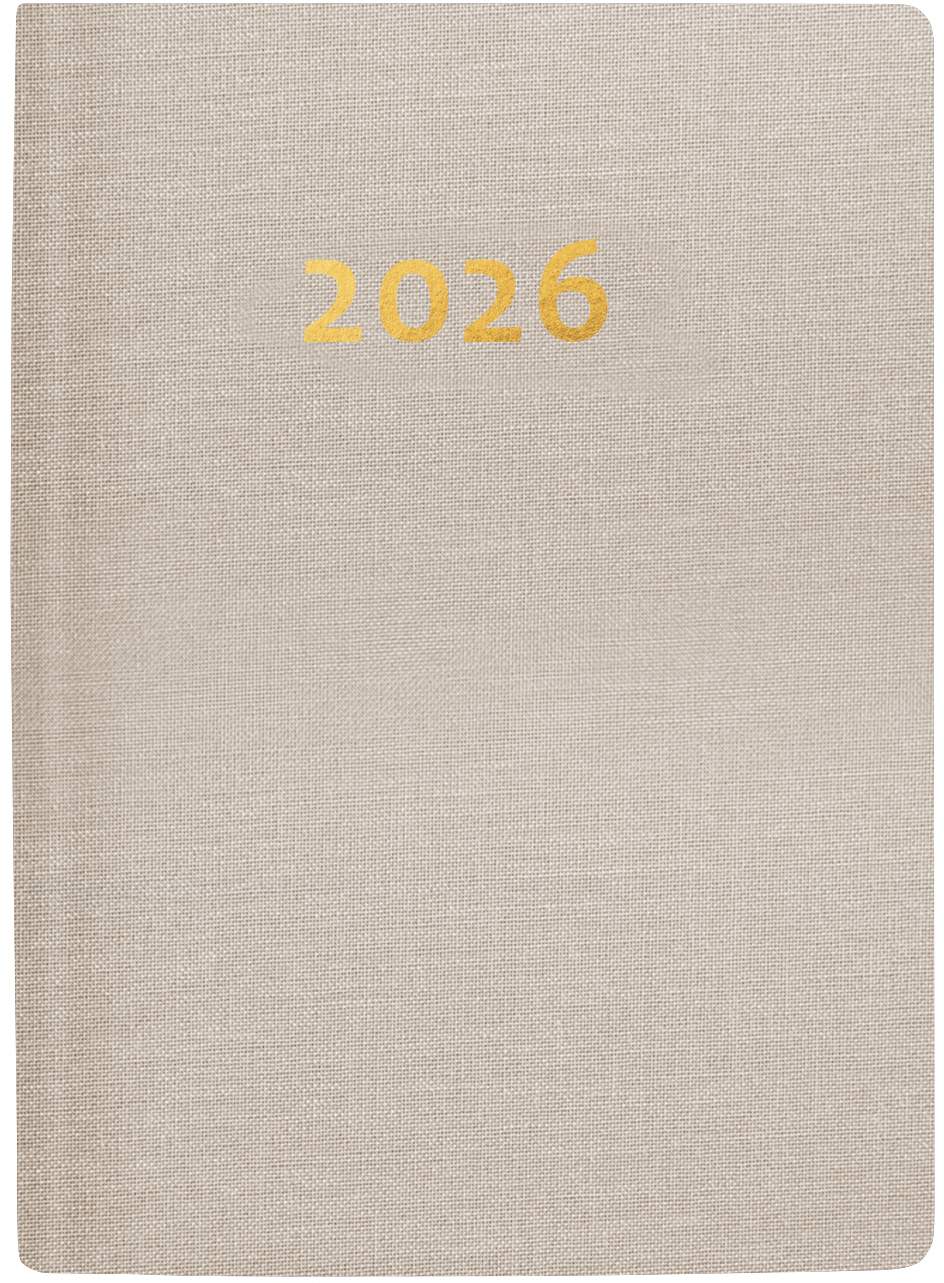 photo BIELLA Agenda Rex 2026 825301100026U 1S/2P beige ML 10.1x14.2cm