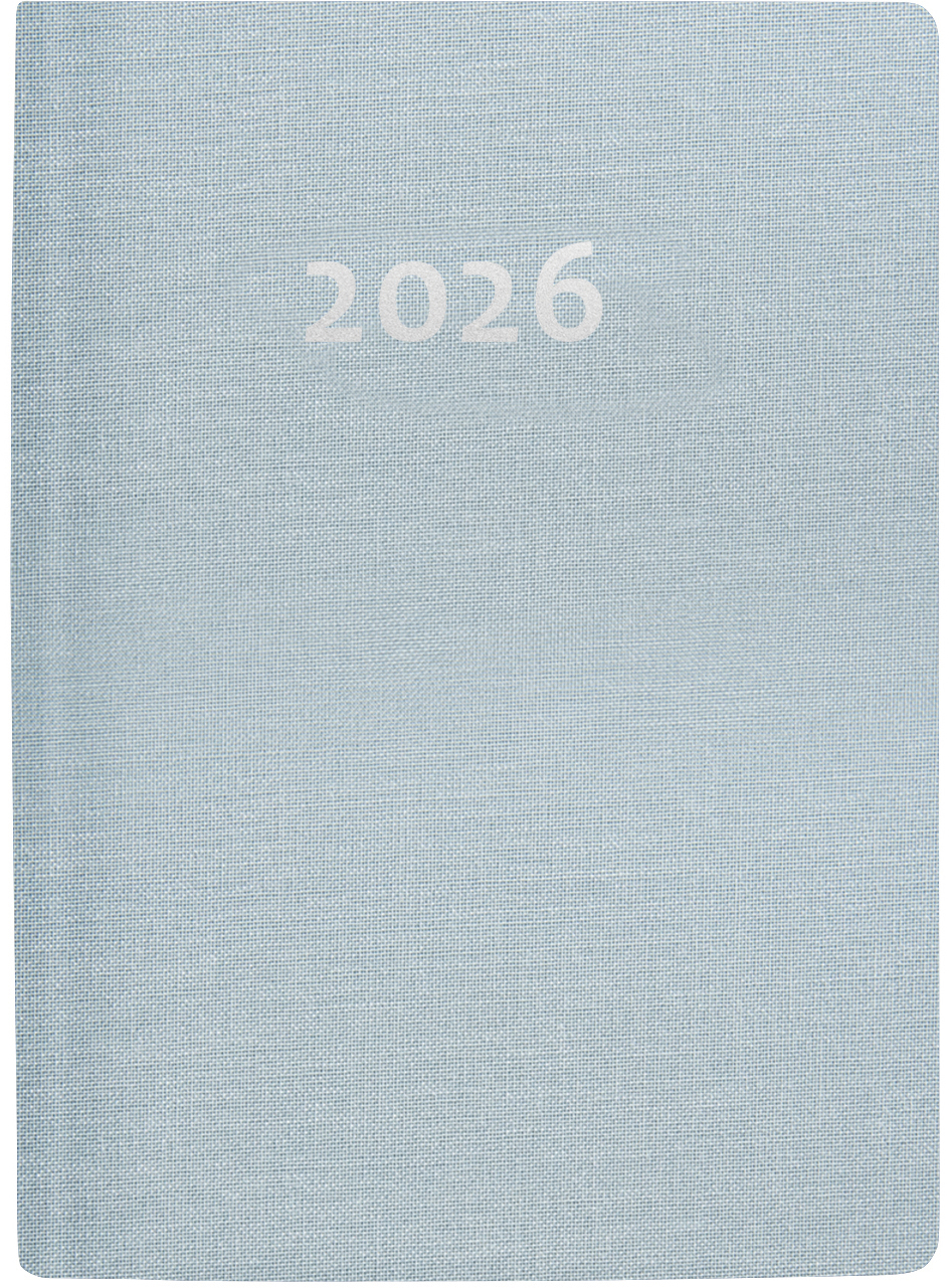photo BIELLA Agenda Memento 2026 825401060026U 1S/2P bleu cl. ML 10.1x14.2cm