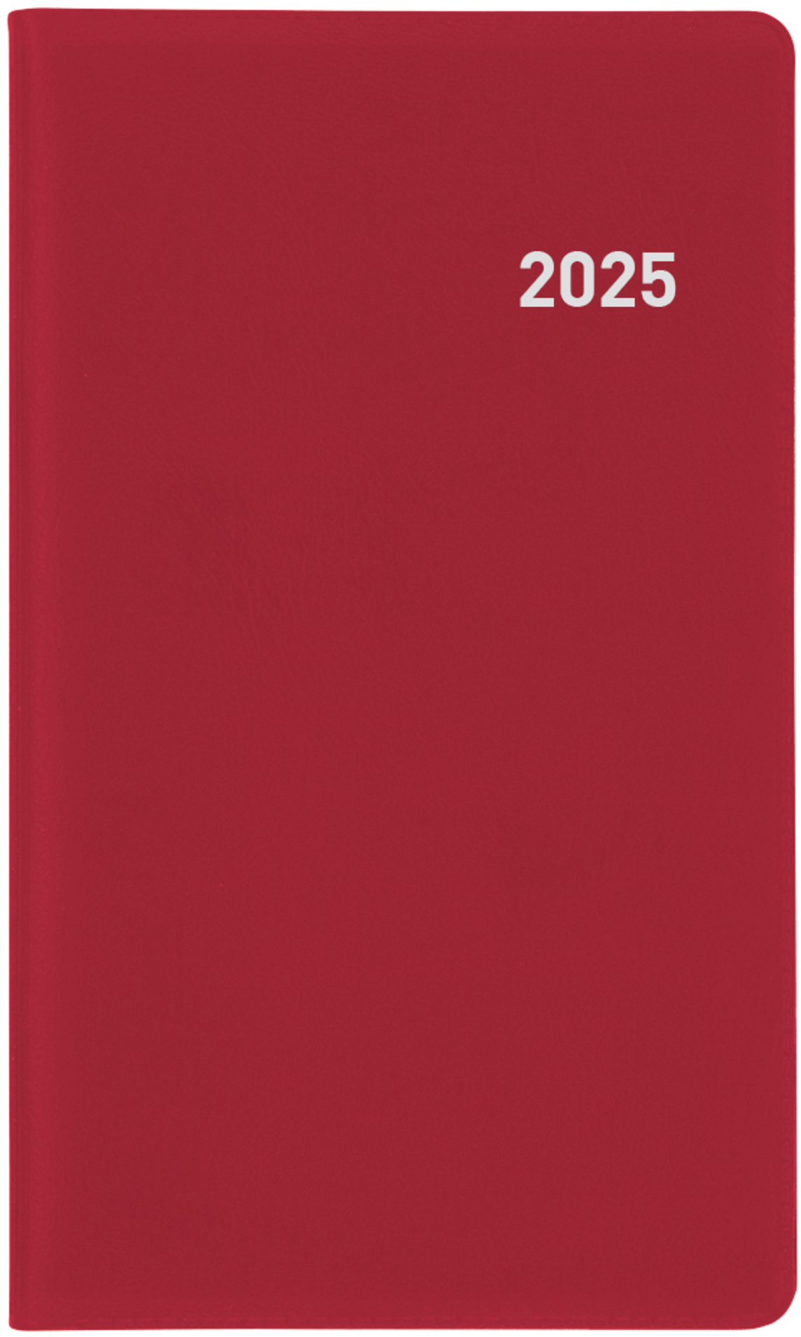 BIELLA Agenda Paris 2025 851512470025 1M/2P rouge vin ML 7.5x12.6cm