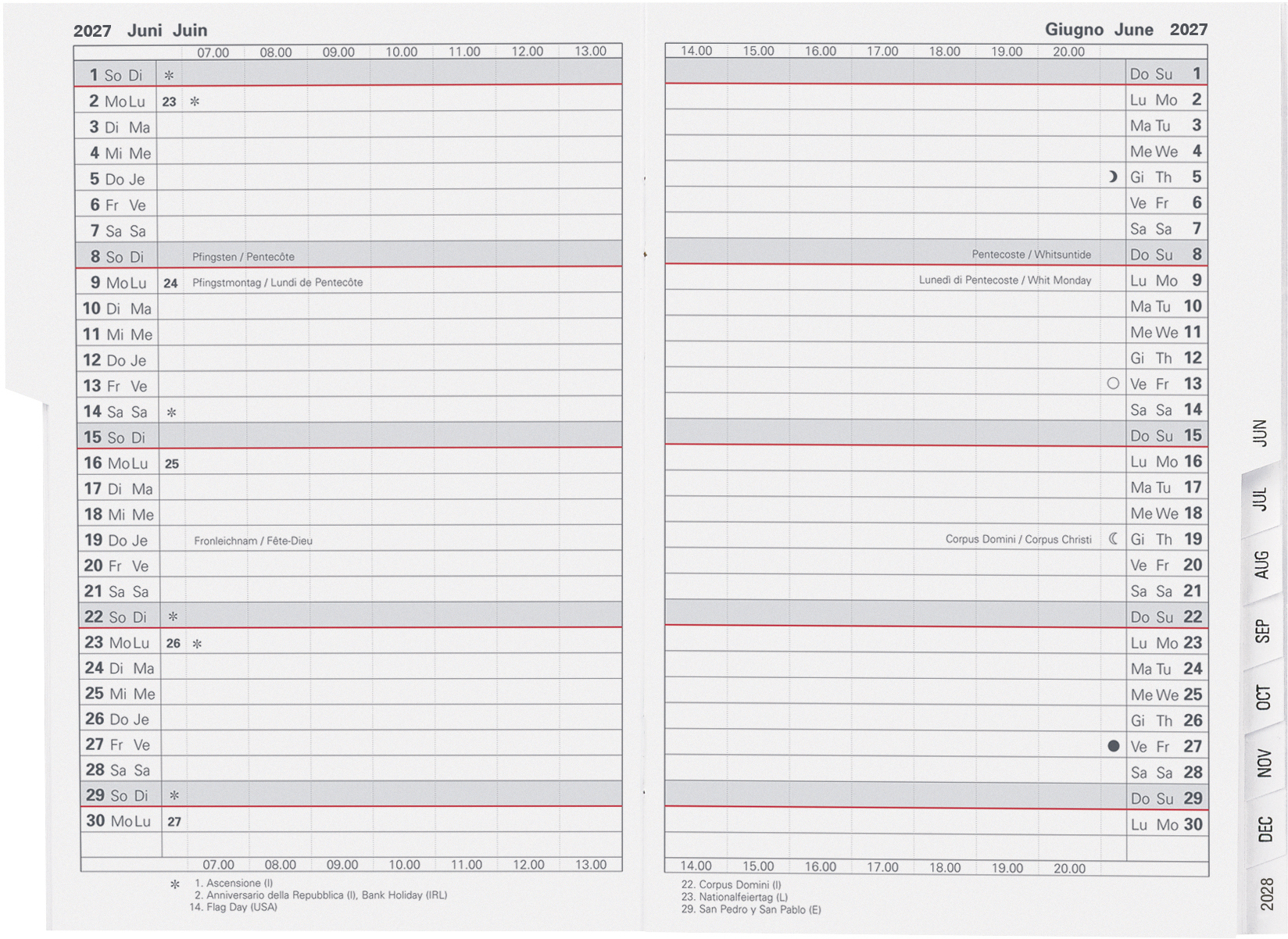 photo BIELLA Agenda Istanbul 2027 855610000027U 1M/2P Rechange ML 10.6x15.3cm