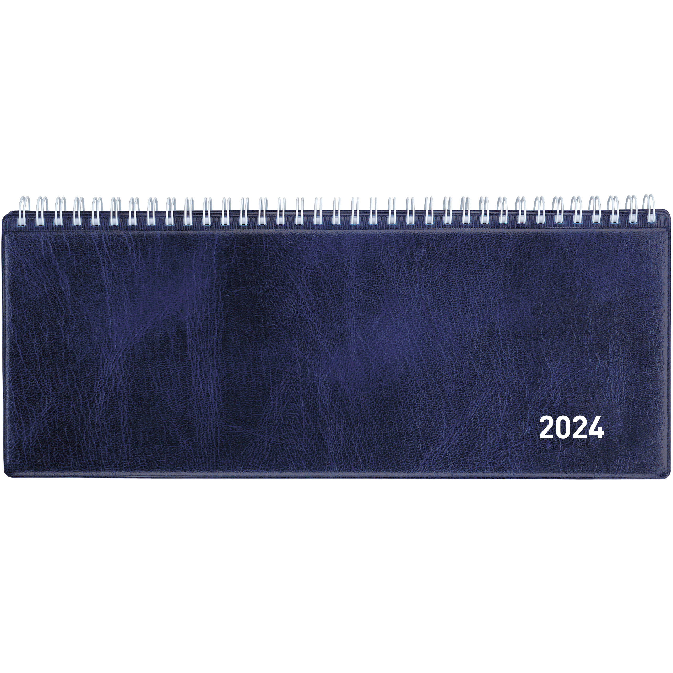 BIELLA Pultkalender Sepl. Wire-O 2024 888374050024 1W/2S blau 29.8x11.7cm